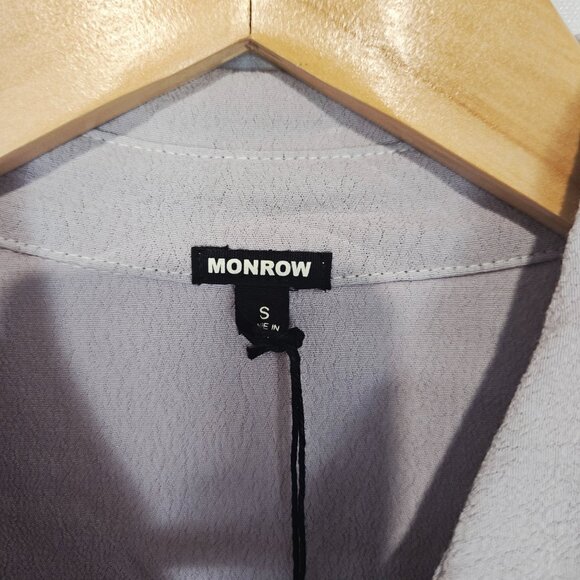 NWT Monrow Romper Size Small Zip Up Lavender - Picture 3 of 10